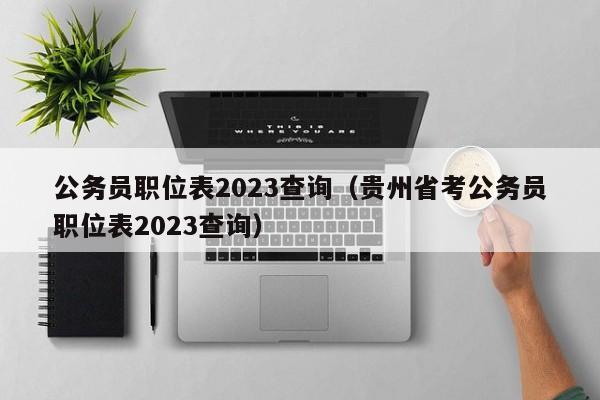 公务员职位表2023查询（贵州省考公务员职位表2023查询）