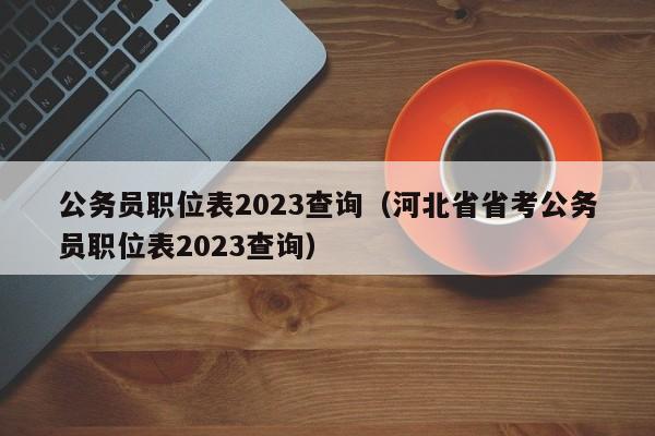 公务员职位表2023查询（河北省省考公务员职位表2023查询）