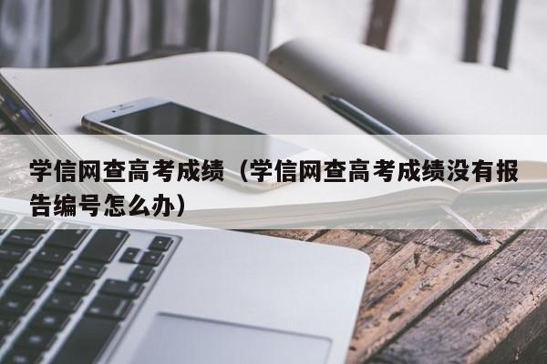 学信网查高考成绩（学信网查高考成绩没有报告编号怎么办）